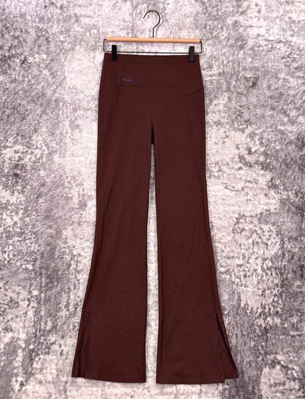 Fanka Body Sculpt Flare Leggings Medium Womens Brown